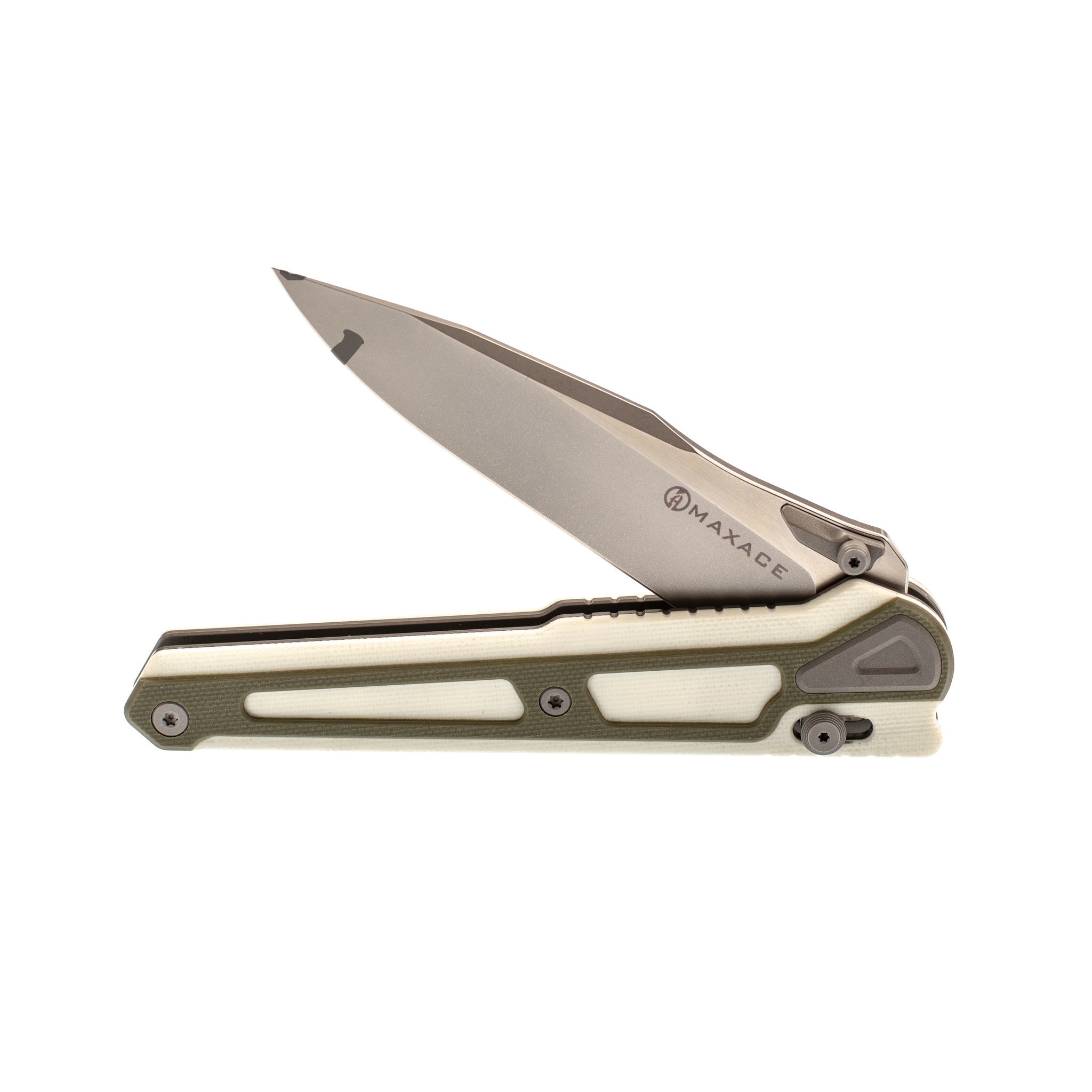 Складной нож Maxace Heron- K White, сталь Bohler K110 - фото 8