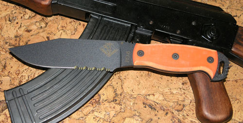 фото Нож с фиксированным клинком ontario "rd6 orange g10", серейтор