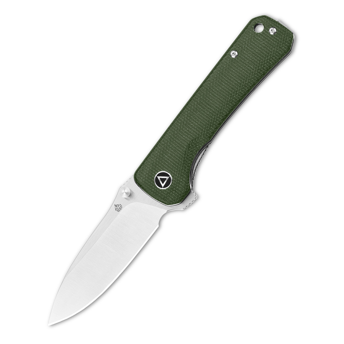Складной нож QSP Hawk, сталь 14C28N, рукоять микарта, зеленый