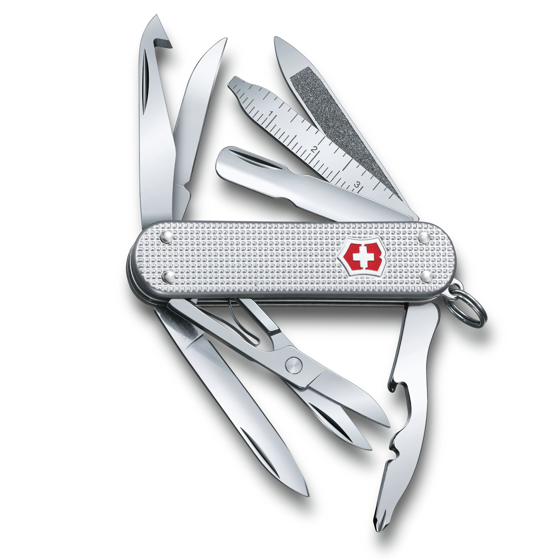 Нож перочинный Victorinox MiniChamp 0.6381.26 58мм алюминиевая рукоять серебристый - фото 2
