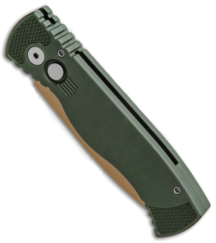 Автоматический складной нож Pro-Tech TR-2 Limited Edition Green – Tactical Response 2, сталь 154CM Satin, рукоять алюминий, зеленый - фото 5