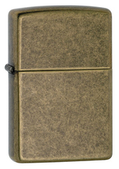 Фото Зажигалка ZIPPO Antique Brass, латунь, золотистый, матовая, 36х56х12 мм