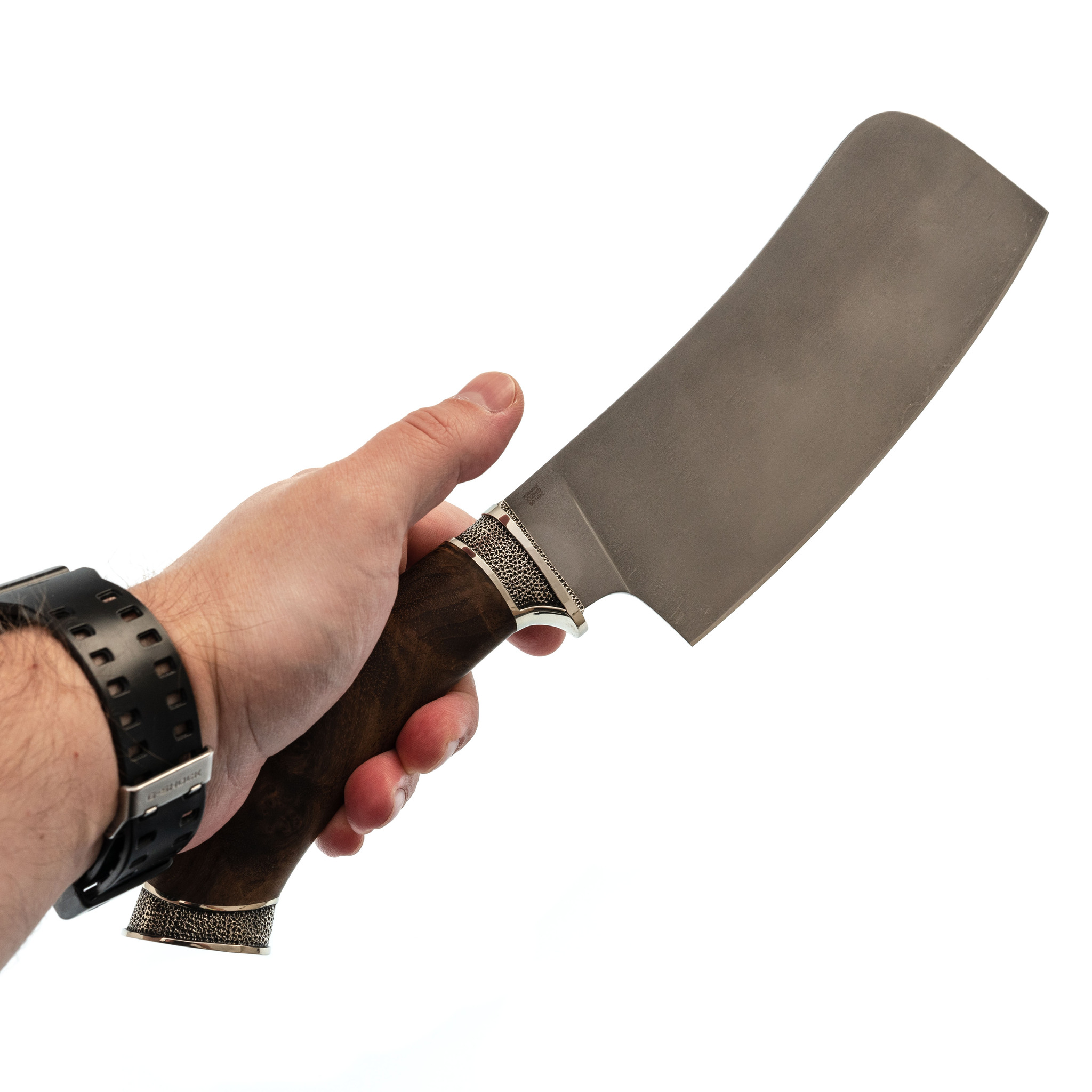 Нож разделочный C2-1, сталь M390, орех, Слон - фото 4