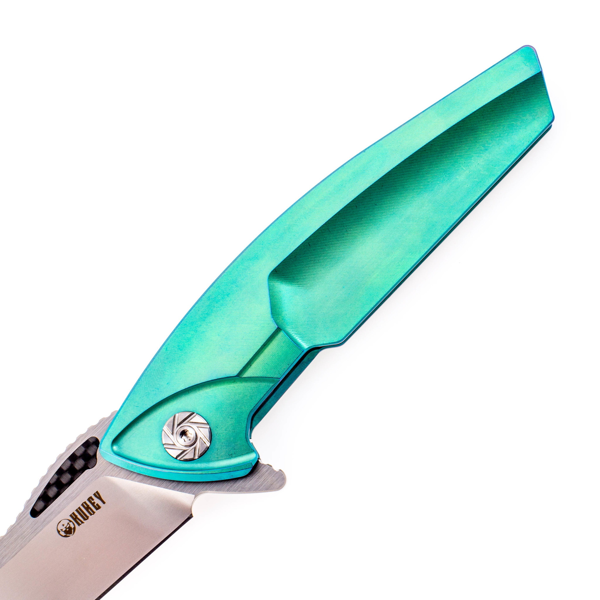 Складной нож Kubey KU204B, сталь S35VN,зеленый - фото 2