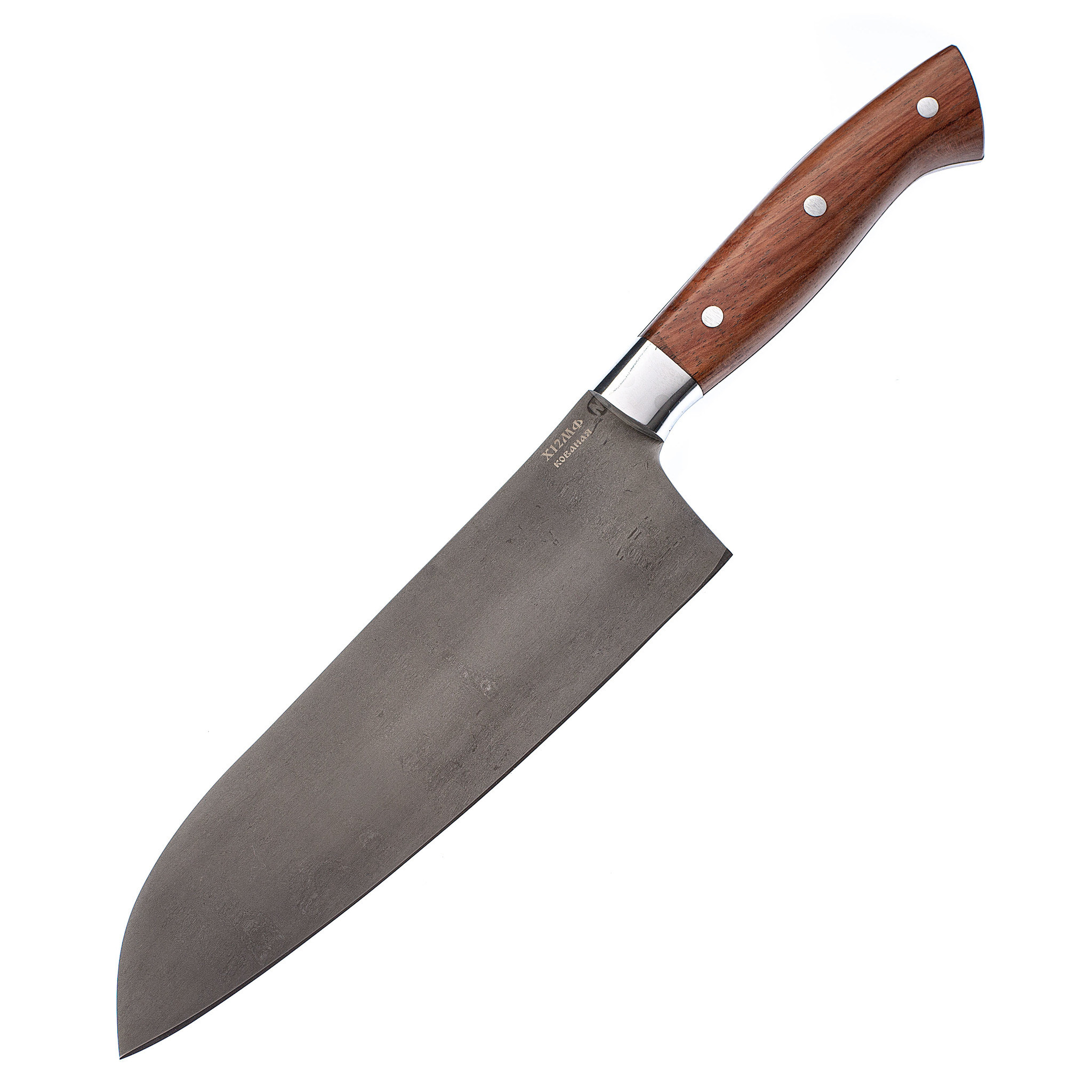 Нож кухонный Сантоку МТ-47, бубинго, сталь Х12МФ