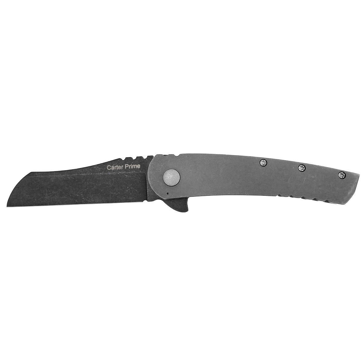 Нож складной Ontario Carter Prime, сталь D2, рукоять титан, gray полуавтоматический складной нож ontario rat 1a assisted   blade desert tan g 10 handle