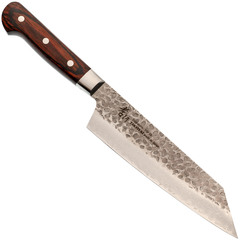 Фото Нож кухонный Шеф-Kengata 190 мм, Sakai Takayuki, сталь VG-10, Damascus 33 слоя, рукоять дерево