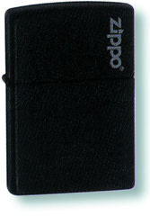 Фото Зажигалка ZIPPO Classic Black Matte, латунь/сталь, черная с логотипом, матовая, 36x12x56 мм