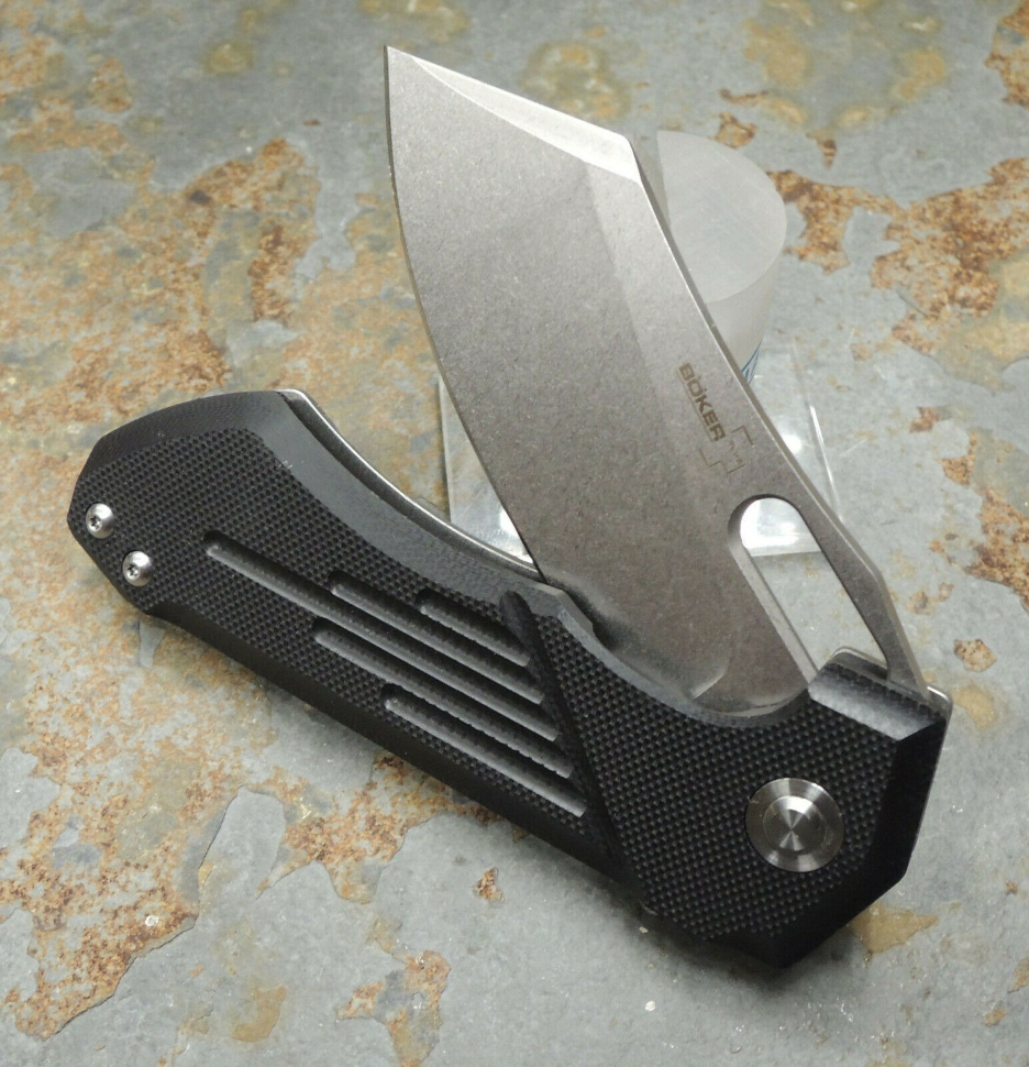 Нож складной Boker Plus Jason B. Stout Design Leviathan, сталь D2 Stonewash Plain, рукоять G10, 01BO751 - фото 10