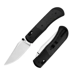 Фото Складной нож Kizer Tycho Clip-Point, сталь M390, рукоять титан/карбон, черный