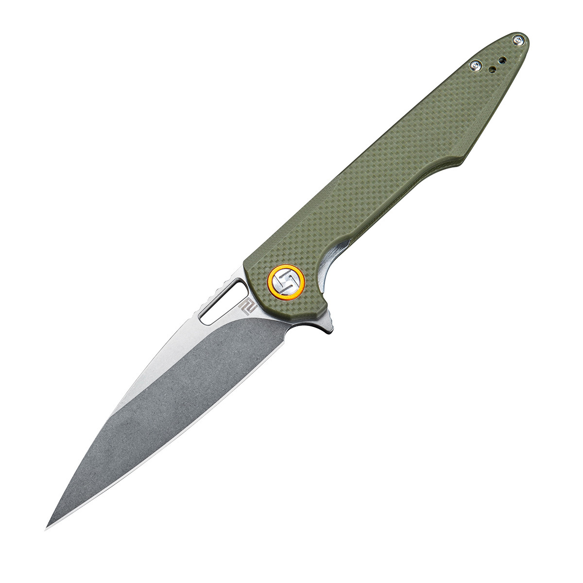 Складной нож Artisan Archeo, сталь D2, Green G10 - фото 1