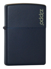 Фото Зажигалка ZIPPO Classic с покрытием Navy Matte, латунь/сталь, синяя, матовая с лого, 36x12x56 мм