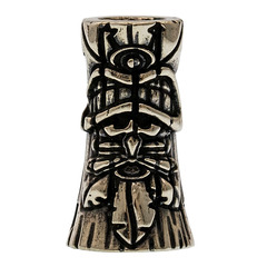 Фото Бусина для темляка Идол Тики, мельхиор