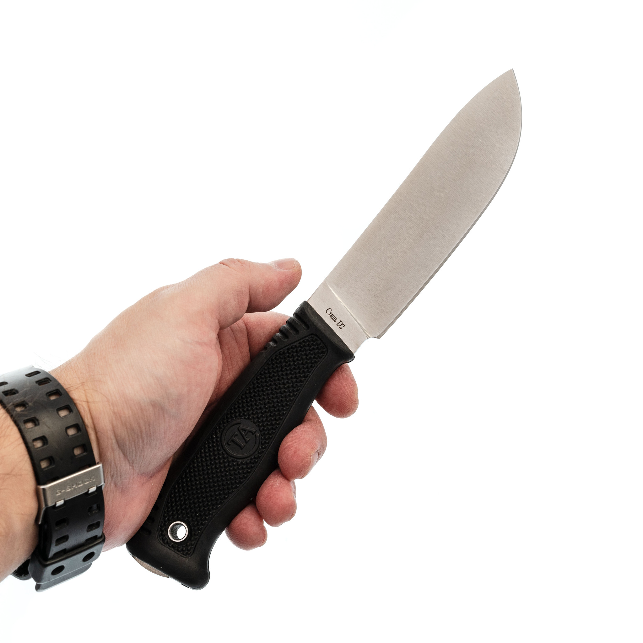 Нож Ротный-2, сталь D2, рукоять резина - фото 4