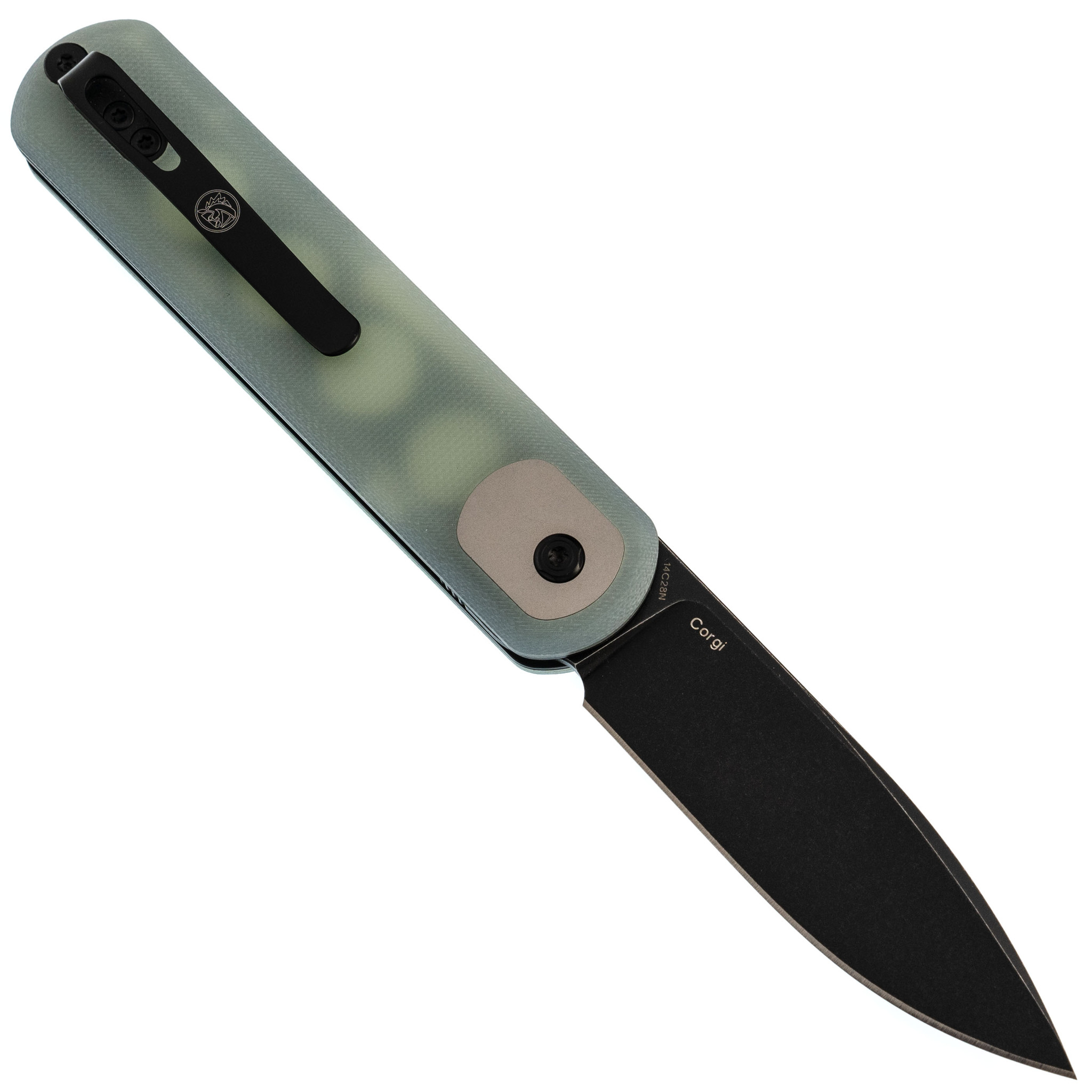 Складной нож Corgi Vosteed, сталь 14C28N, рукоять G10, jade - фото 3