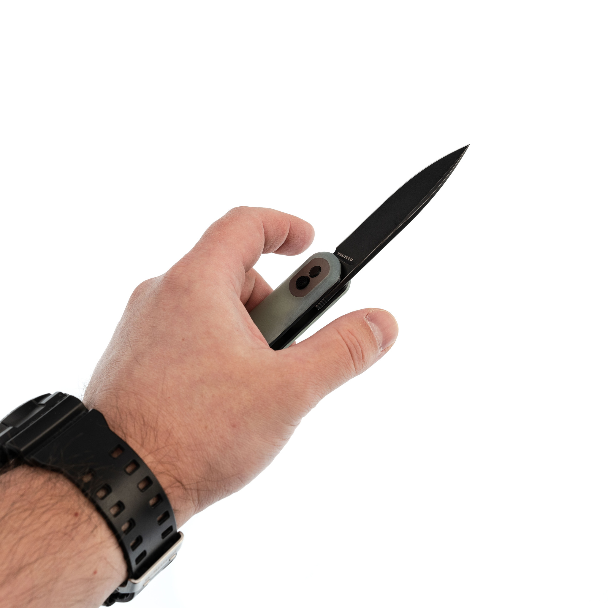 Складной нож Corgi Vosteed, сталь 14C28N, рукоять G10, jade - фото 10