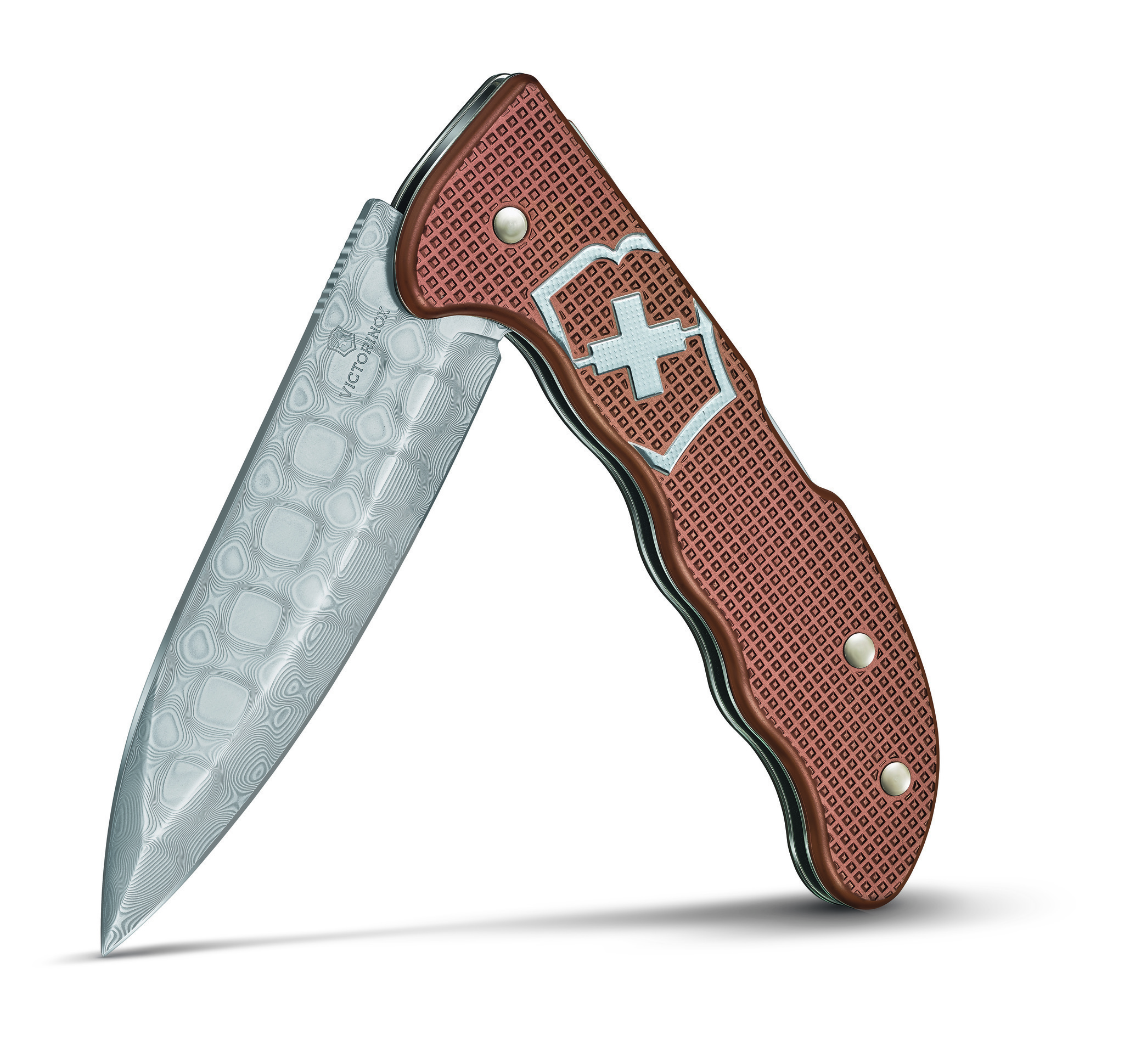 Нож складной Victorinox Hunter Pro Alox Damast, сталь дамаск, рукоять алюминий - фото 1
