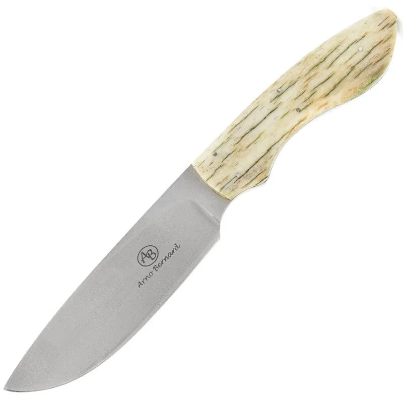 Нож с фиксированным клинком Arno Bernard Lion, сталь N690, рукоять кость жирафа