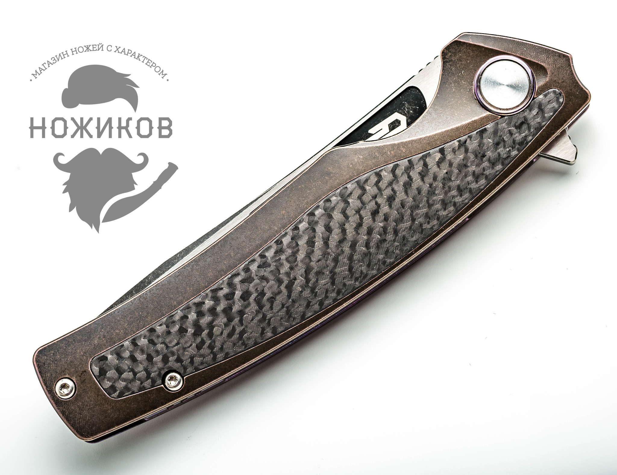 Складной нож Bestech Predator limited edition Black BT1706E, сталь CPM-S35VN, рукоять титан - фото 5