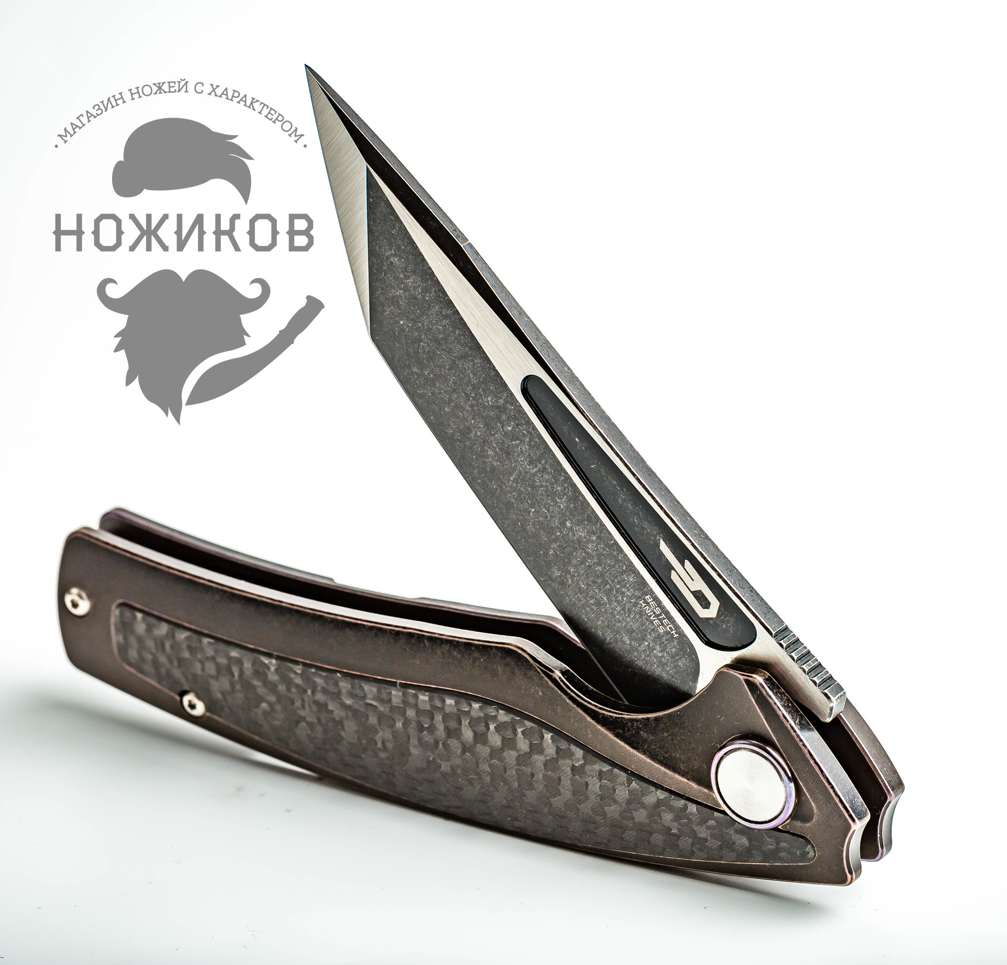 Складной нож Bestech Predator limited edition Black BT1706E, сталь CPM-S35VN, рукоять титан - фото 6