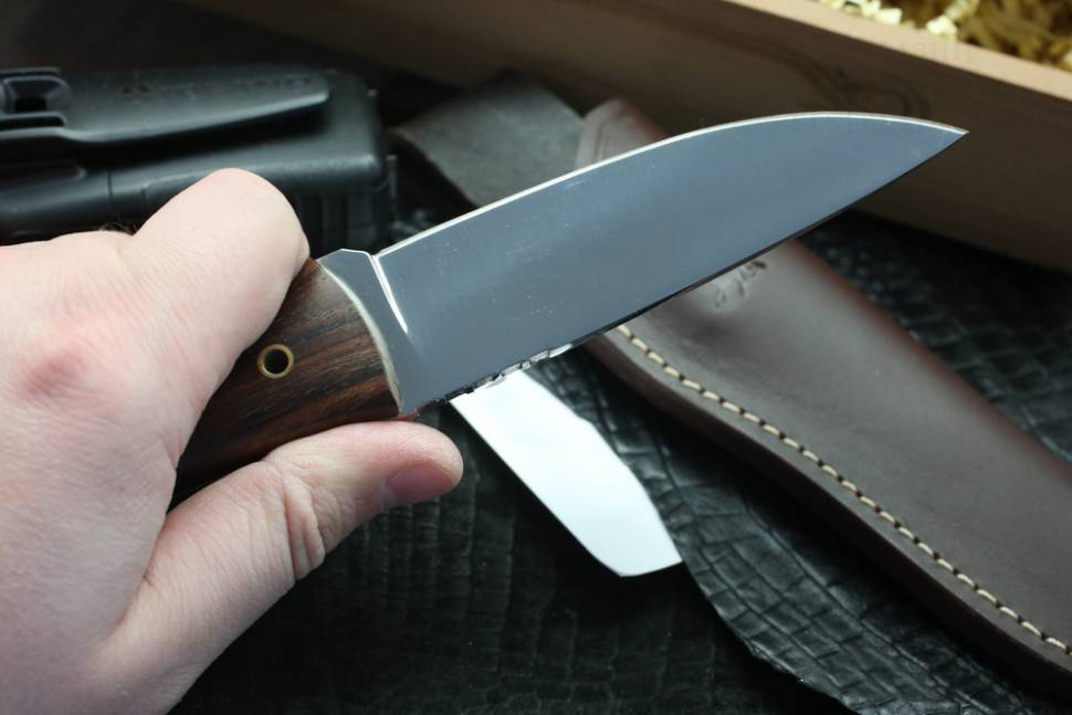 Нож с фиксированным клинком Brusletto Ty, сталь  VG-10 Laminated 420J2, рукоять древесный пластик от Ножиков