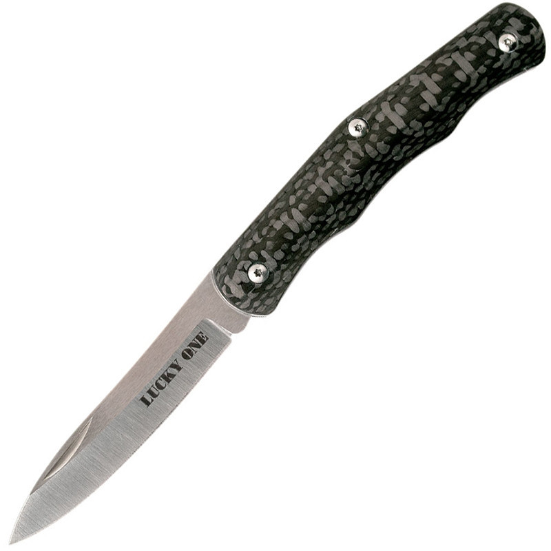 Складной нож Cold Steel Lucky One CS/54VPM, сталь CPM-S35VN, рукоять карбон нож бабочка мастер к лезвие 7 см рукоять с волнами под углом 9 см