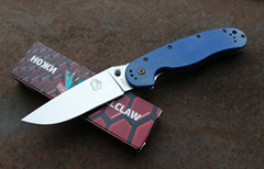 Фото Складной нож Steelclaw Крыса, сталь AUS8, рукоять синяя микарта