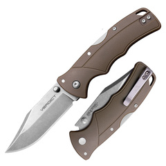 Фото Нож складной Cold Steel Verdict, сталь 1.4116, рукоять термопластик GFN, коричневый