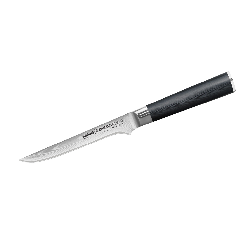 Нож кухонный обвалочный Samura Damascus SD-0063/Y, сталь VG-10/дамаск, рукоять стеклотекстолит