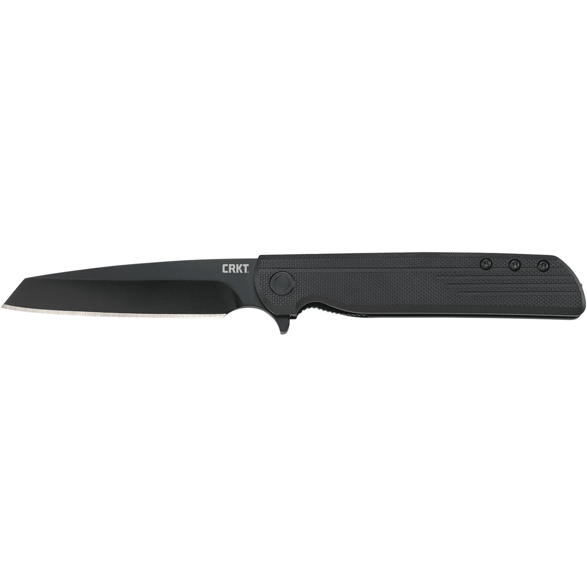 Полуавтоматический складной нож CRKT LCK+ Tanto Blackout, сталь 8Cr13MoV, рукоять термопластик GRN - фото 1