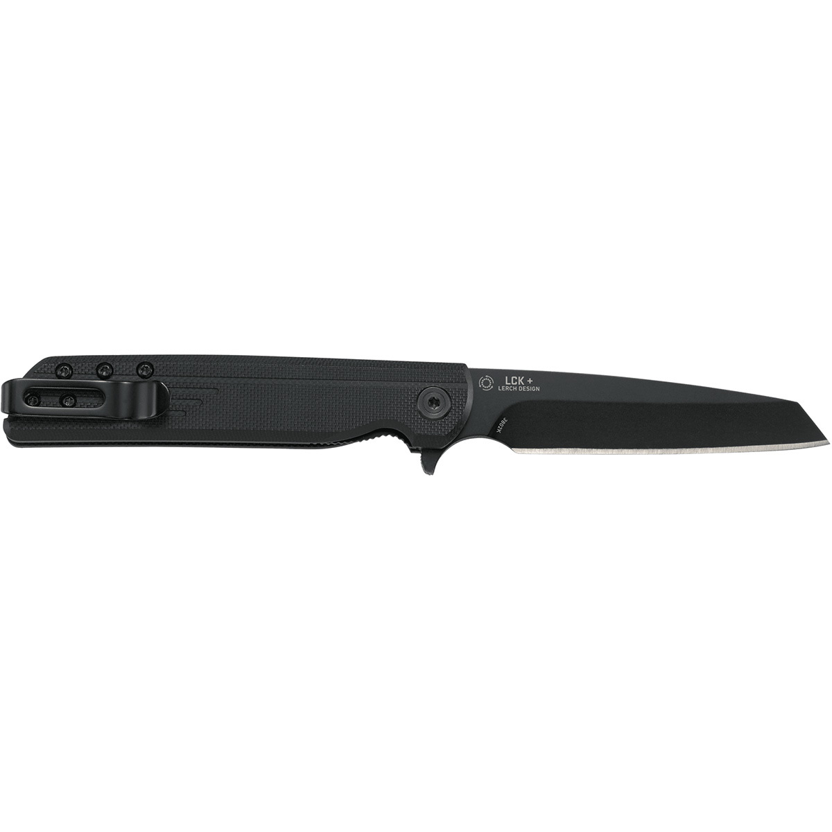 фото Полуавтоматический складной нож crkt lck+ tanto blackout, сталь 8cr13mov, рукоять термопластик grn