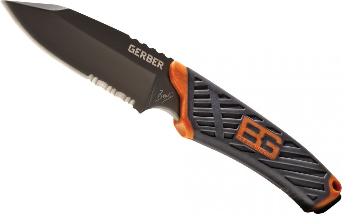 Нож Gerber Bear Grylls Compact Fixed Blade, сталь 7Cr17MoV, рукоять термопластик GRN от Ножиков