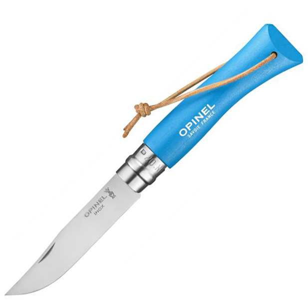 Складной Нож Opinel №7 Trekking нержавеющая сталь Sandvik 12C27, голубой