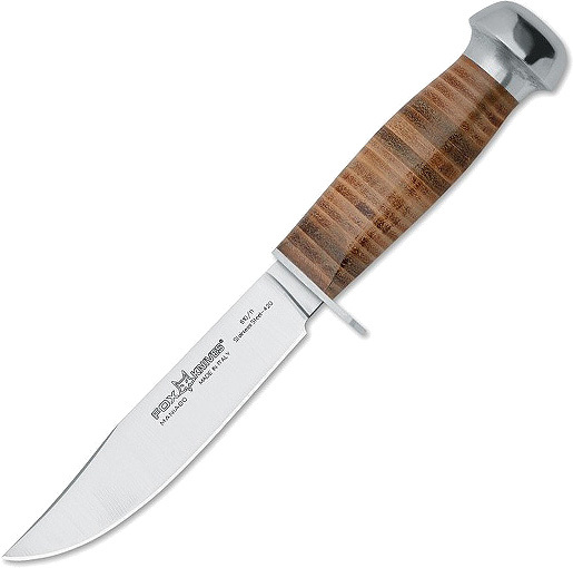 Нож с фиксированным клинком EUROPEAN HUNTER, клинок 13.5 см, сталь 420С, рук-ть набор.кожа