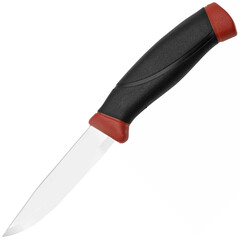 Фото Нож с фиксированным лезвием Morakniv Companion, сталь Sandvik 12C27, рукоять резина, Dala red