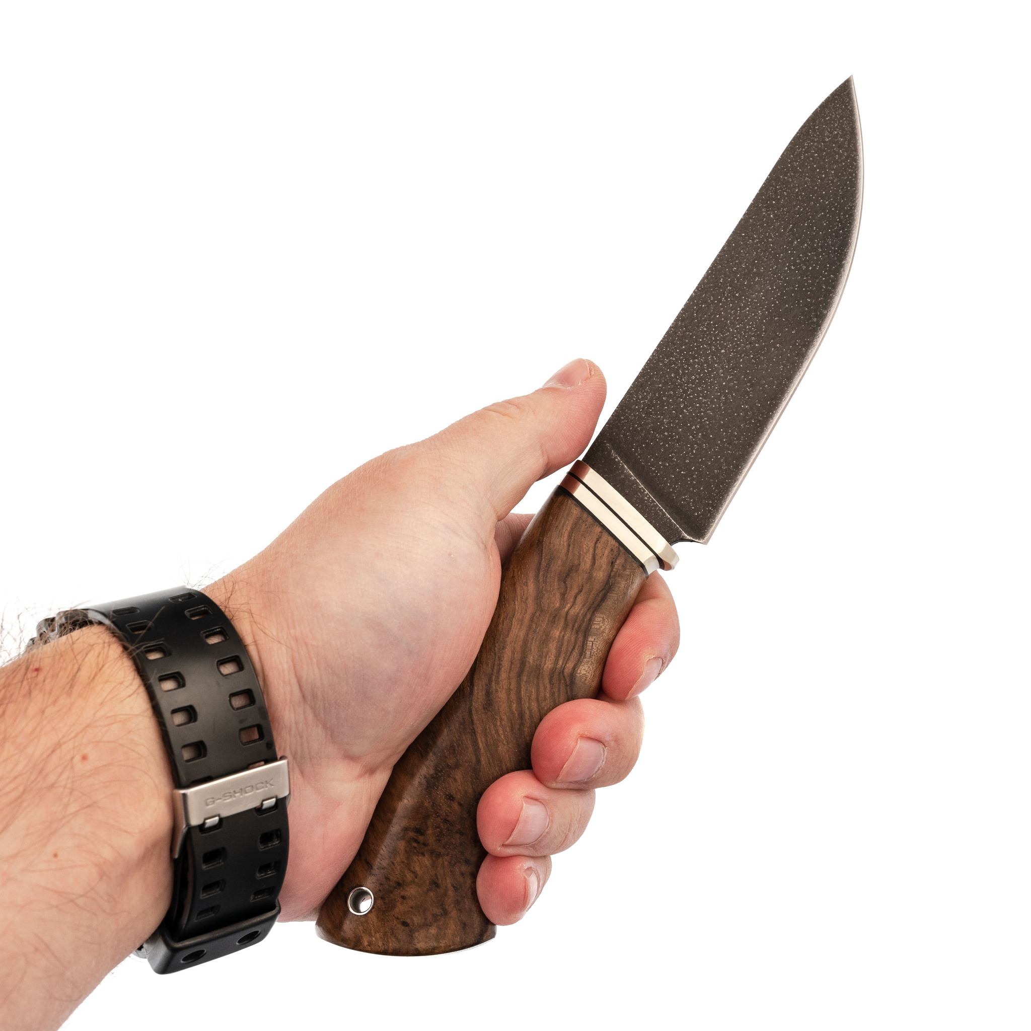 Нож Кайман, сталь ХВ-5, рукоять орех - фото 4