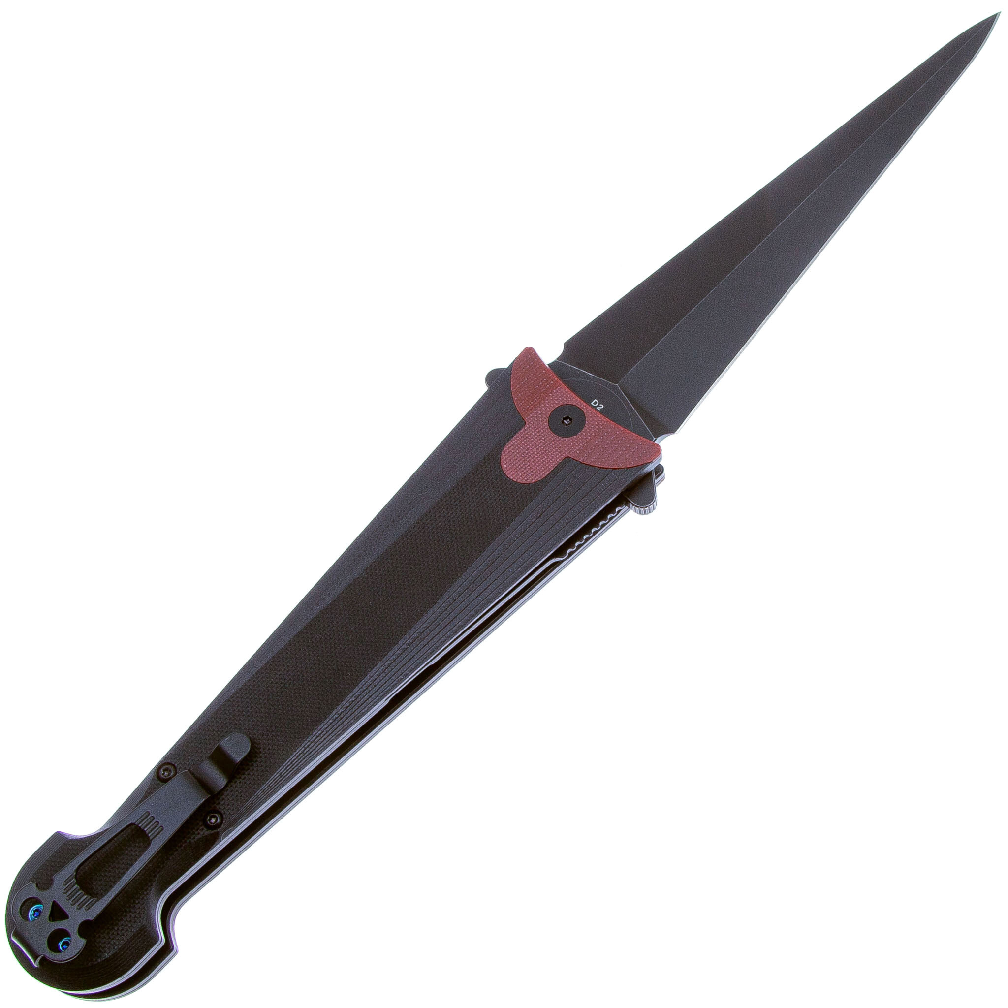Складной нож Daggerr Cinquedea All Black, сталь D2, рукоять G10 - фото 2