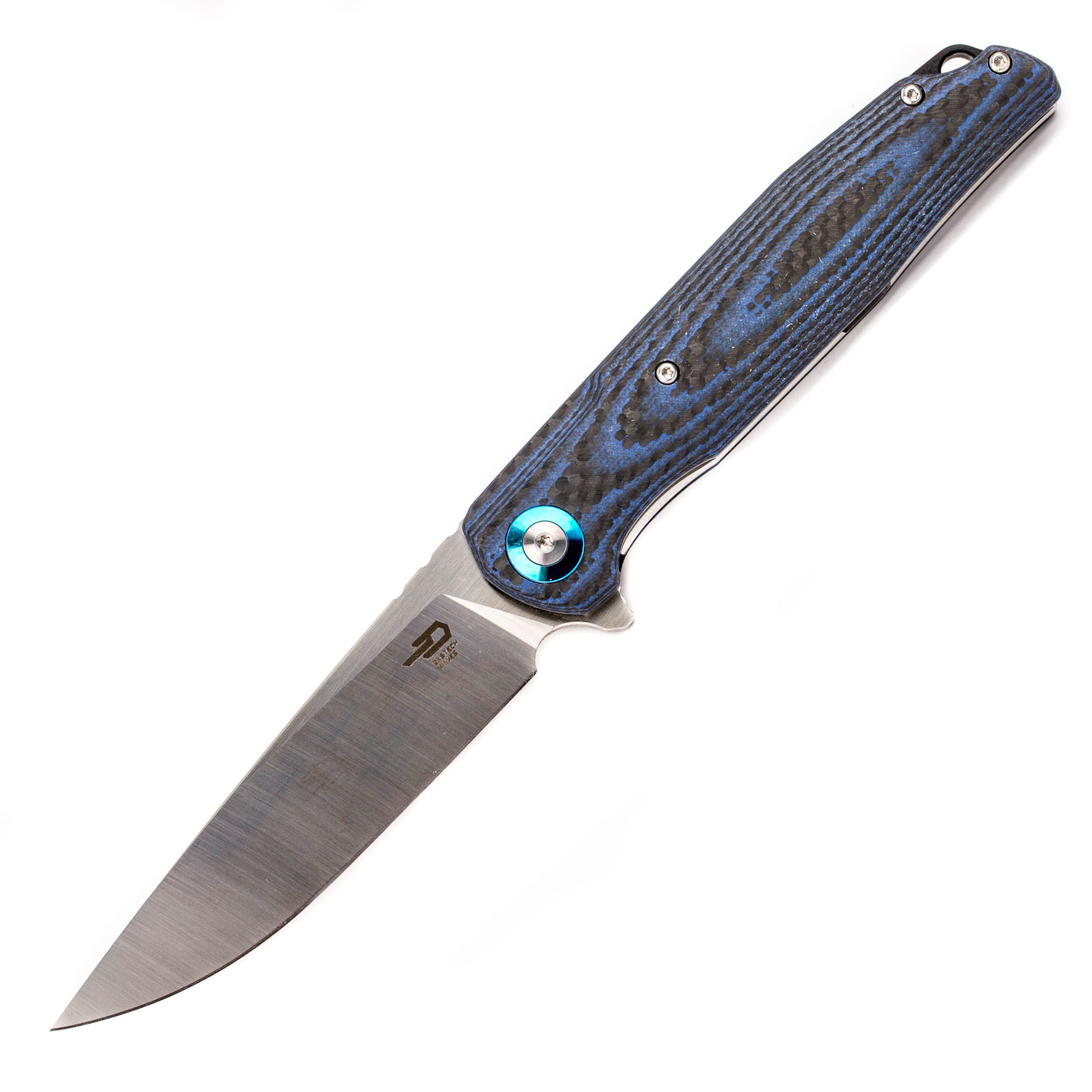 Складной нож Bestech Knives ASCOT, D2, Черно-синий карбон складной нож bestech grampus d2 зеленый