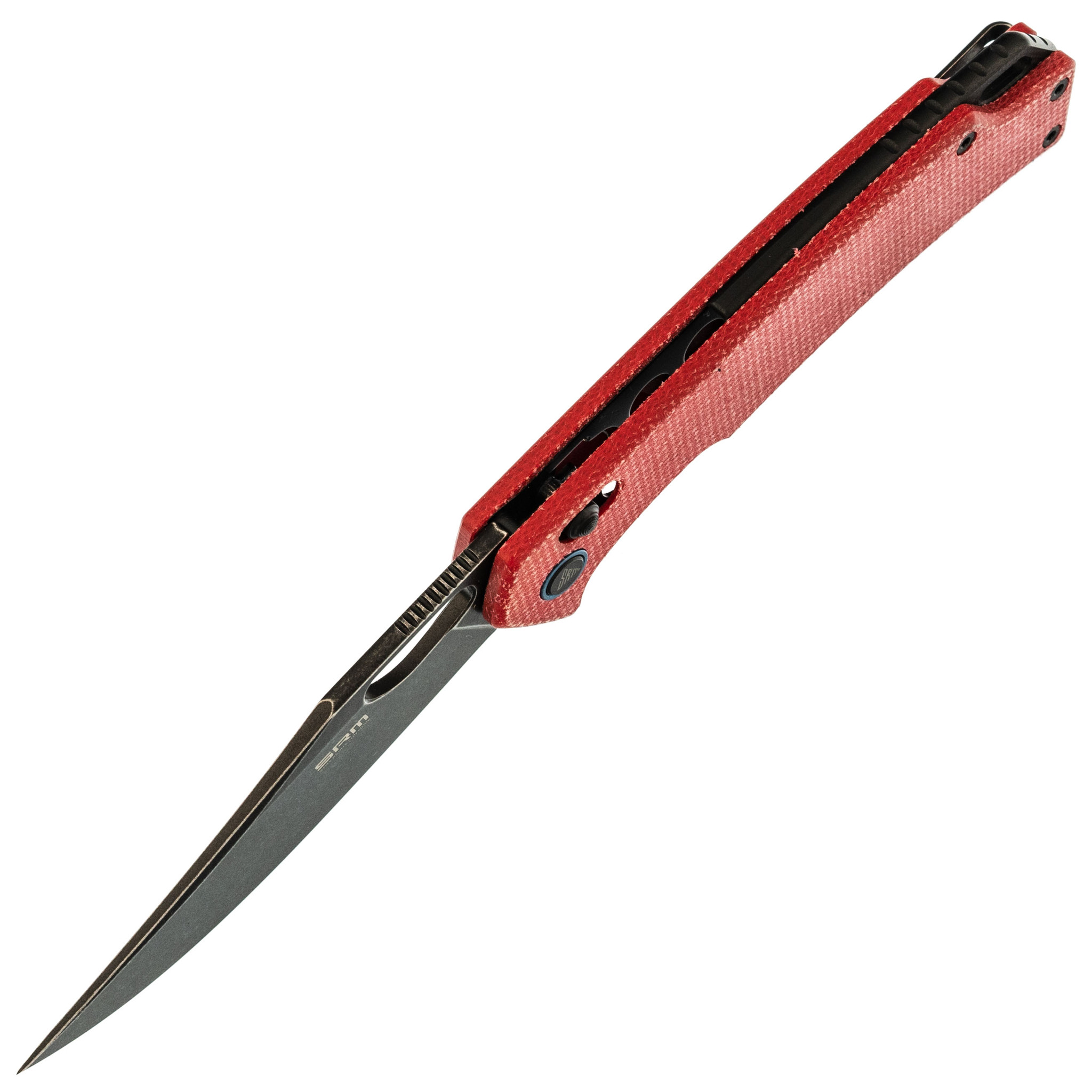 Складной нож SRM 9203-MR2, сталь 10Cr15CoMoV, рукоять Red Micarta - фото 2