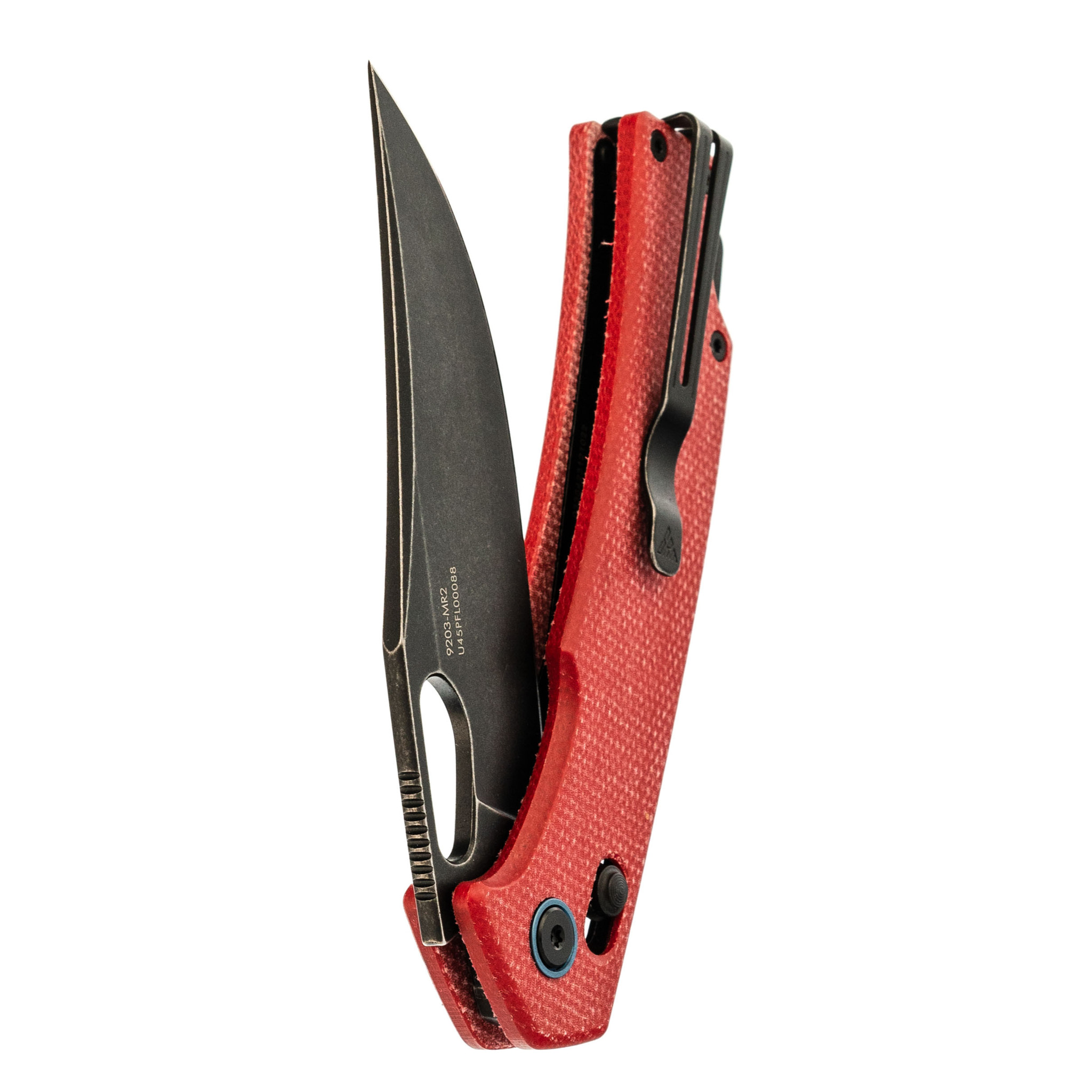 Складной нож SRM 9203-MR2, сталь 10Cr15CoMoV, рукоять Red Micarta - фото 5