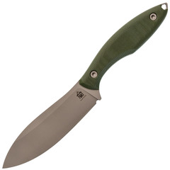 Фото Туристический нож Канадец, сталь AUS-10, рукоять оливковая микарта
