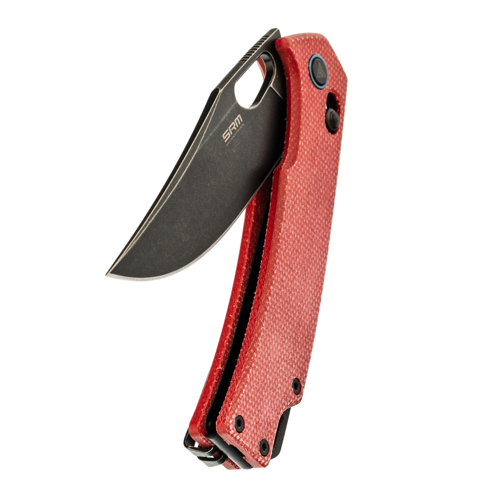 Складной нож SRM 9203-MR2, сталь 10Cr15CoMoV, рукоять Red Micarta - фото 4