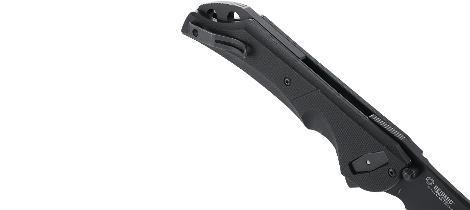 фото Складной нож crkt seismic black, сталь 1.4116, рукоять g10