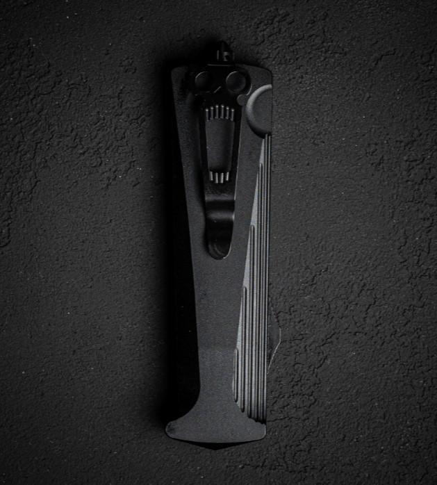 Автоматический нож Daggerr Koschei Tanto Black (Кощей), сталь D2 - фото 3