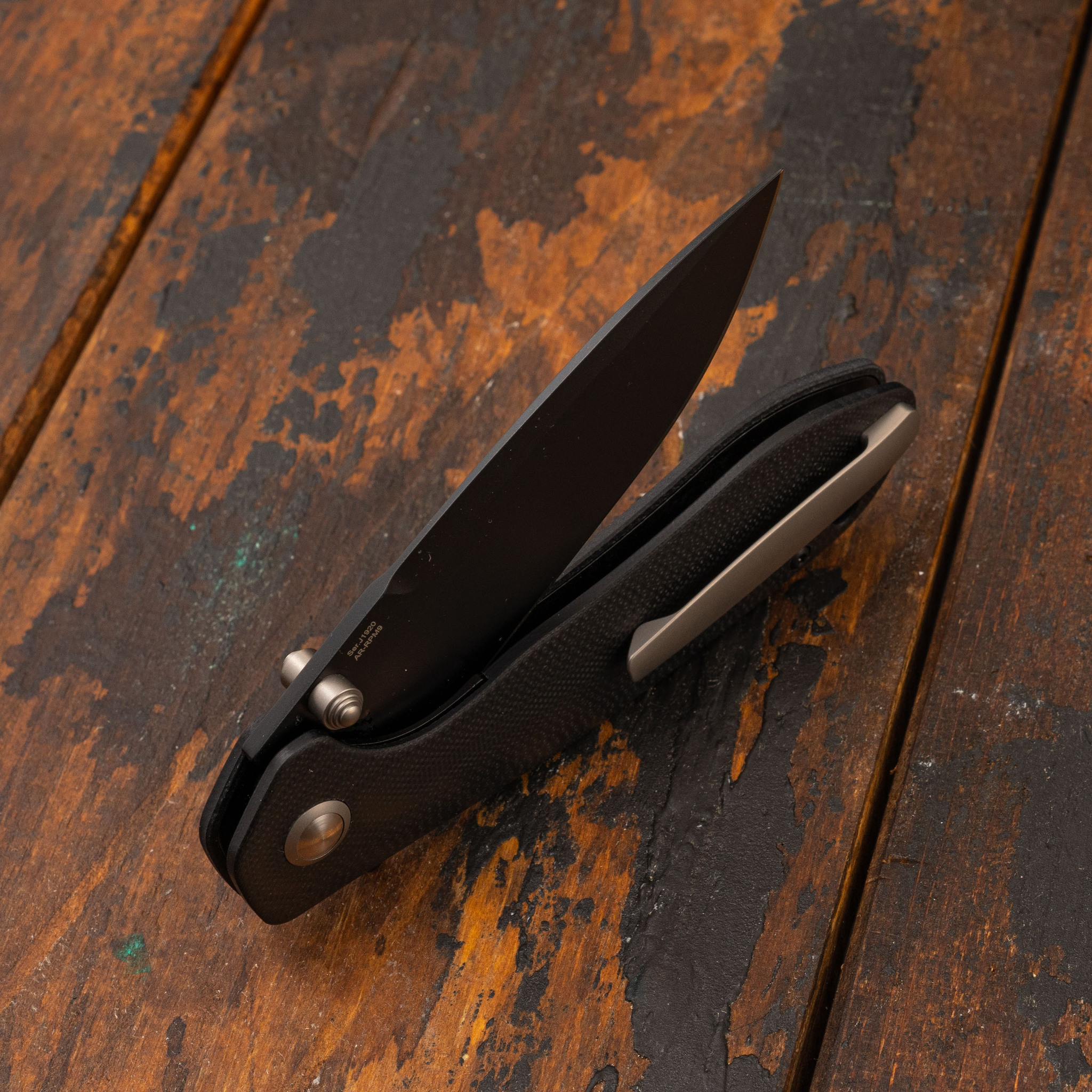 Складной нож CJRB Scoria, сталь AR-RPM9, Black G10 от Ножиков