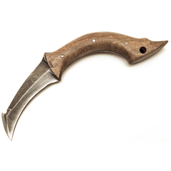 Фото Нож-керамбит Скорпион, дамасская сталь