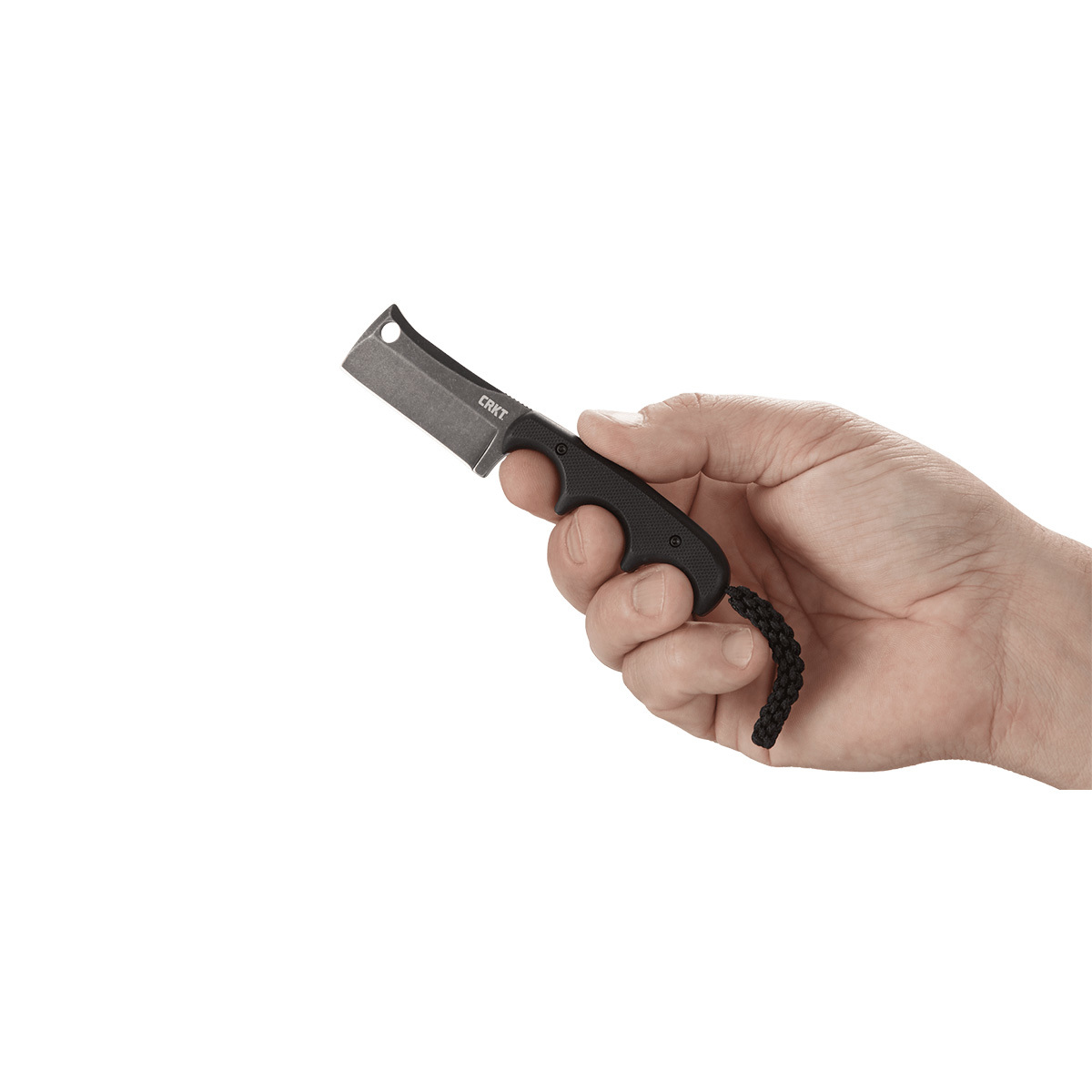 фото Шейный нож с фиксированным клинком crkt minimalist cleaver blackout, сталь 5cr15mov, рукоять g10