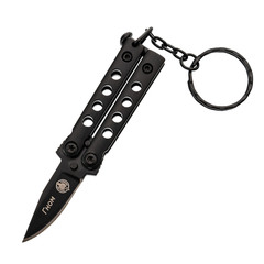 Фото Нож-бабочка (балисонг) Гном, сталь 420, темный