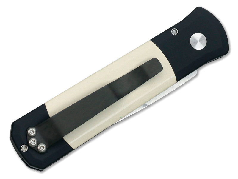 фото Автоматический складной нож pro-tech godson 751, сталь 154cm, рукоять алюминий/микарта