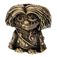 Фото Бусина для темляка Домовенок, латунь